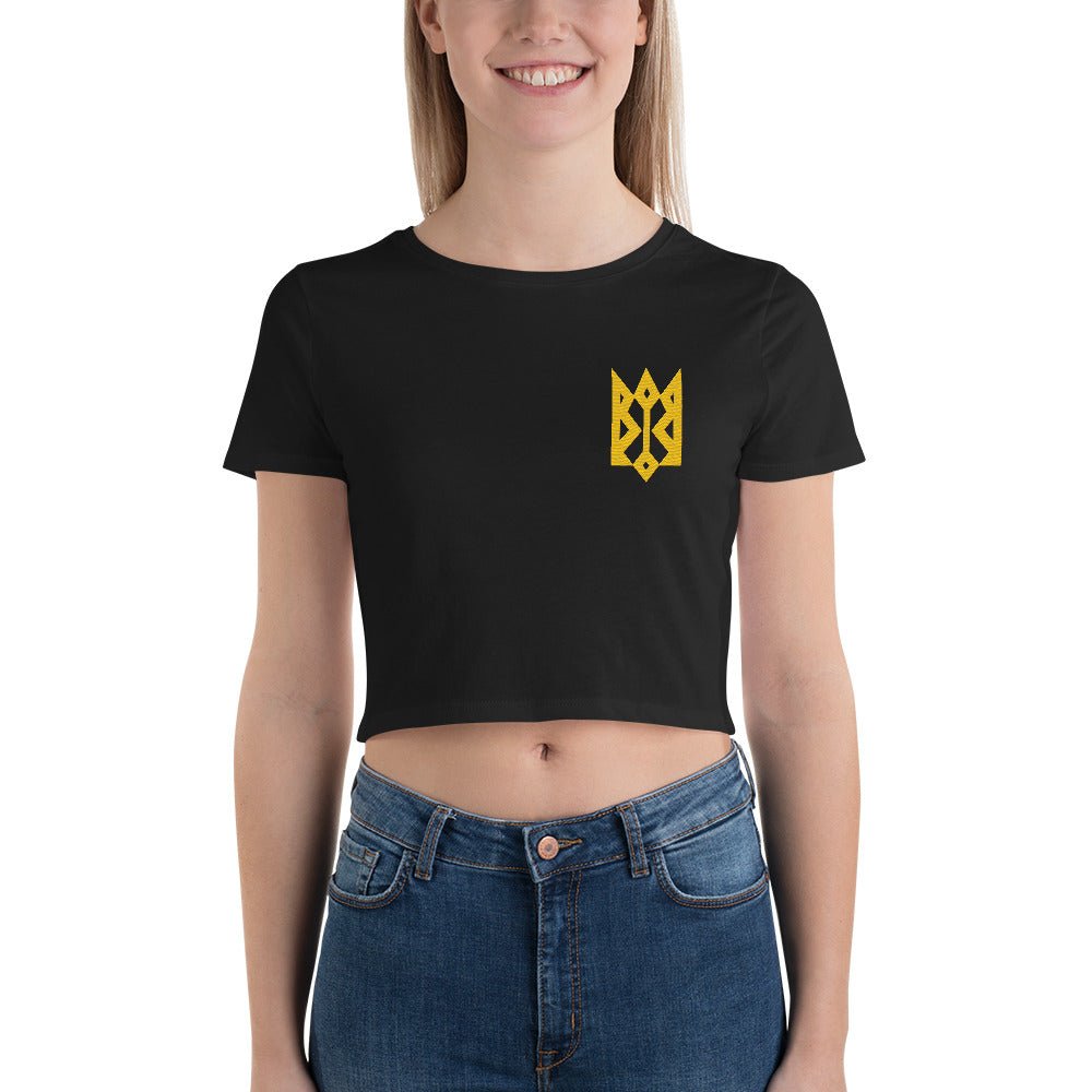 Volya Embroidered Women's Crop Tee