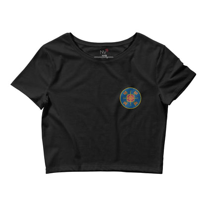 Kyiv Embroidered Women's Crop Tee