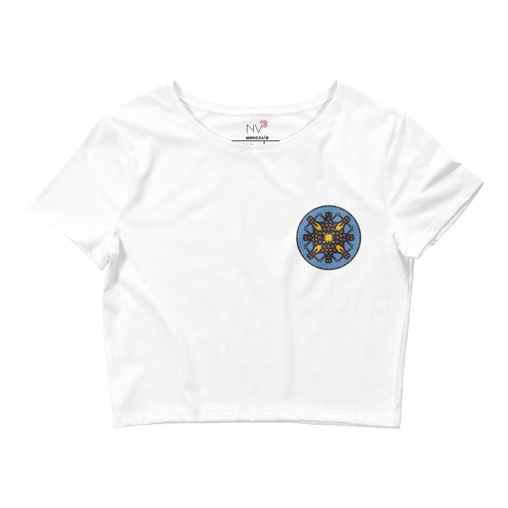 Mykolaiv Embroidered Women's Crop Tee