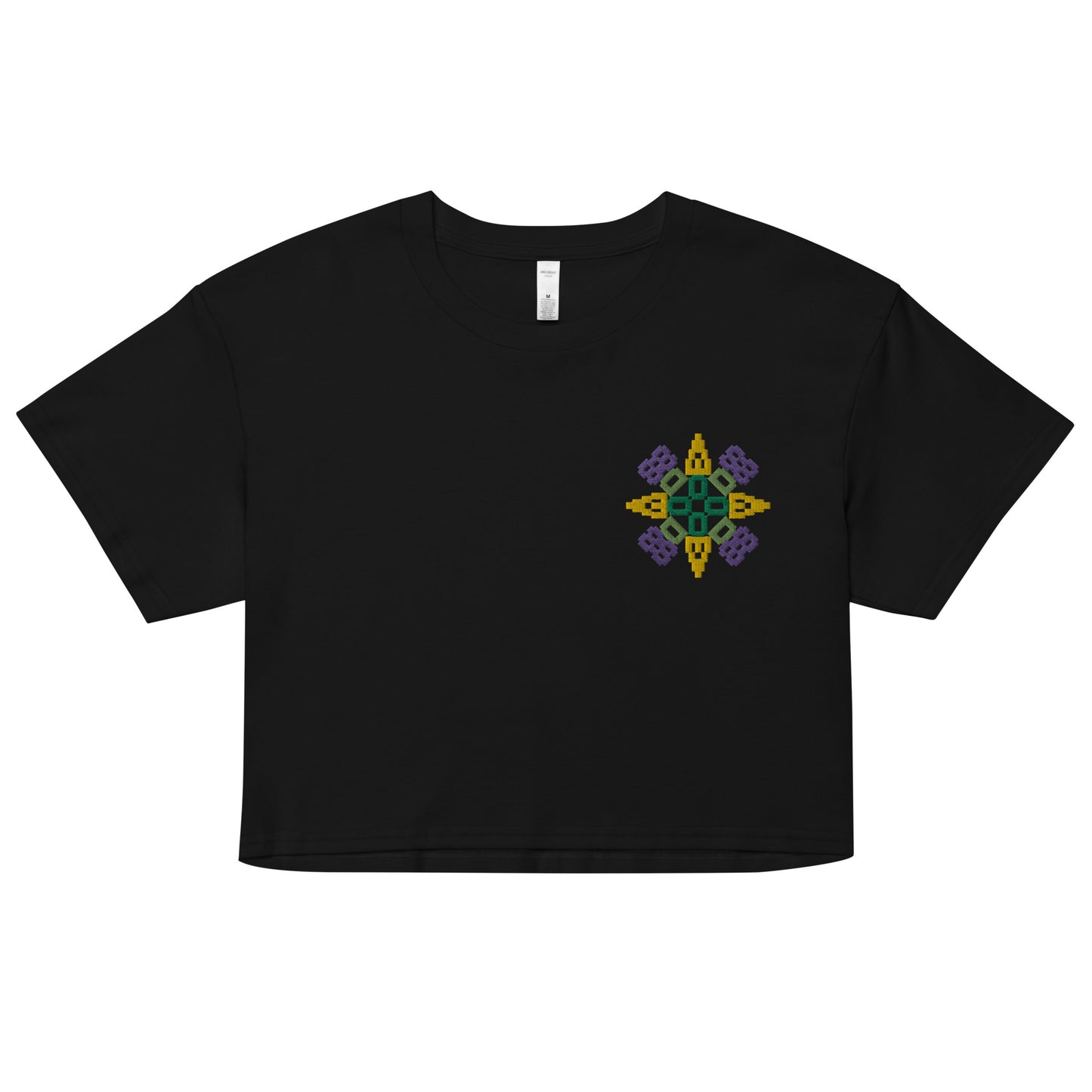 Odesa Embroidered Women's Relaxed Crop Tee