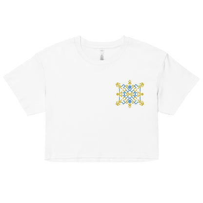 Fuck Putin Embroidered Women’s Relaxed Crop Top