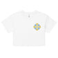 Ukraine Embroidered Women's Relaxed Crop Tee