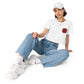 Mariupol Embroidered Women's Relaxed Crop Tee