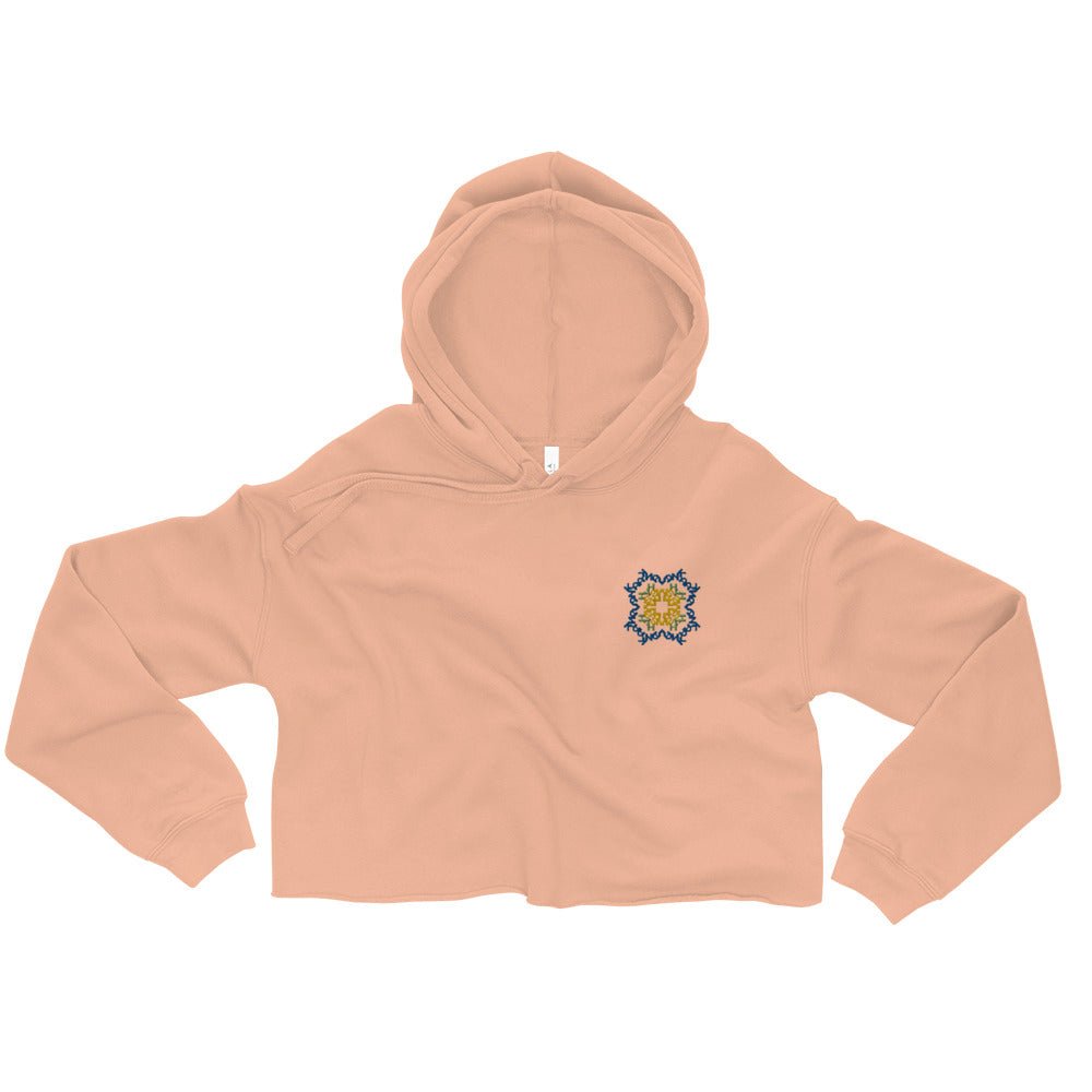 Vyshyvanka Embroidered Crop Hoodie