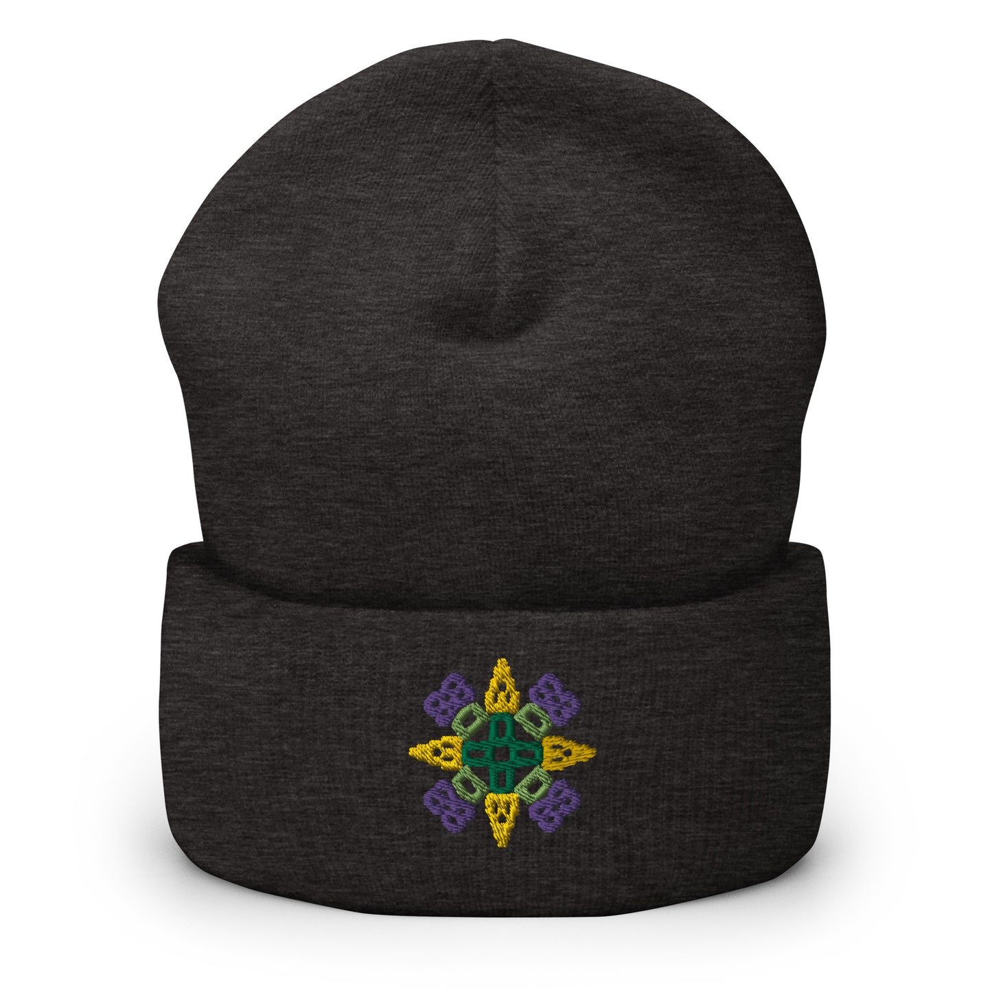 Odesa Embroidered Cuffed Beanie