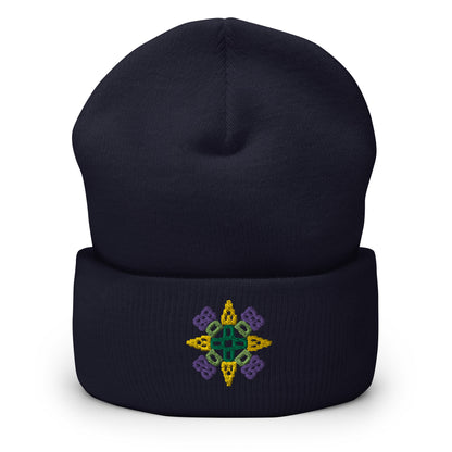 Odesa Embroidered Cuffed Beanie