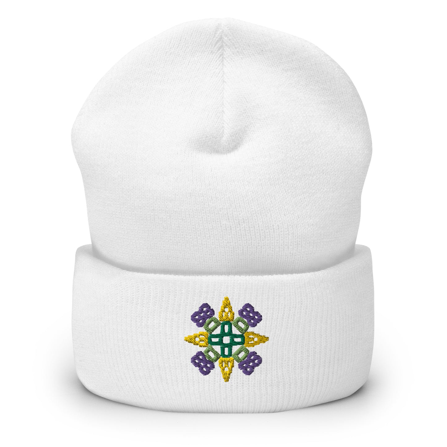 Odesa Embroidered Cuffed Beanie