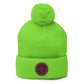 Kherson Embroidered Pom-Pom Beanie