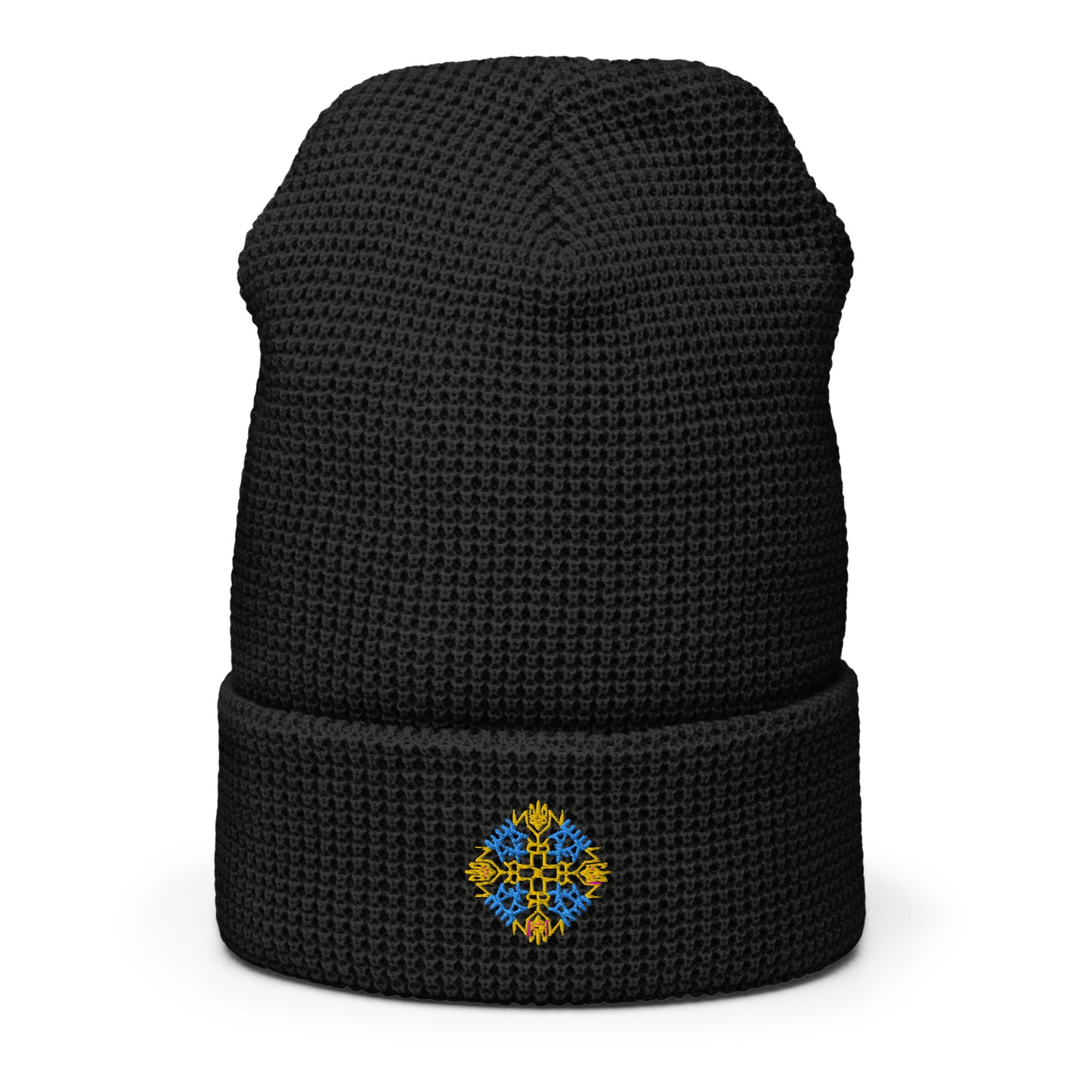 Ukraine Embroidered Waffle beanie