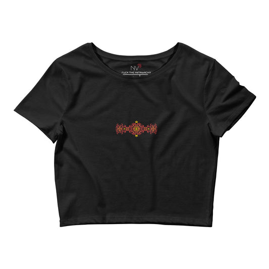 Fuck the Patriarchy Embroidered Women’s Crop Tee