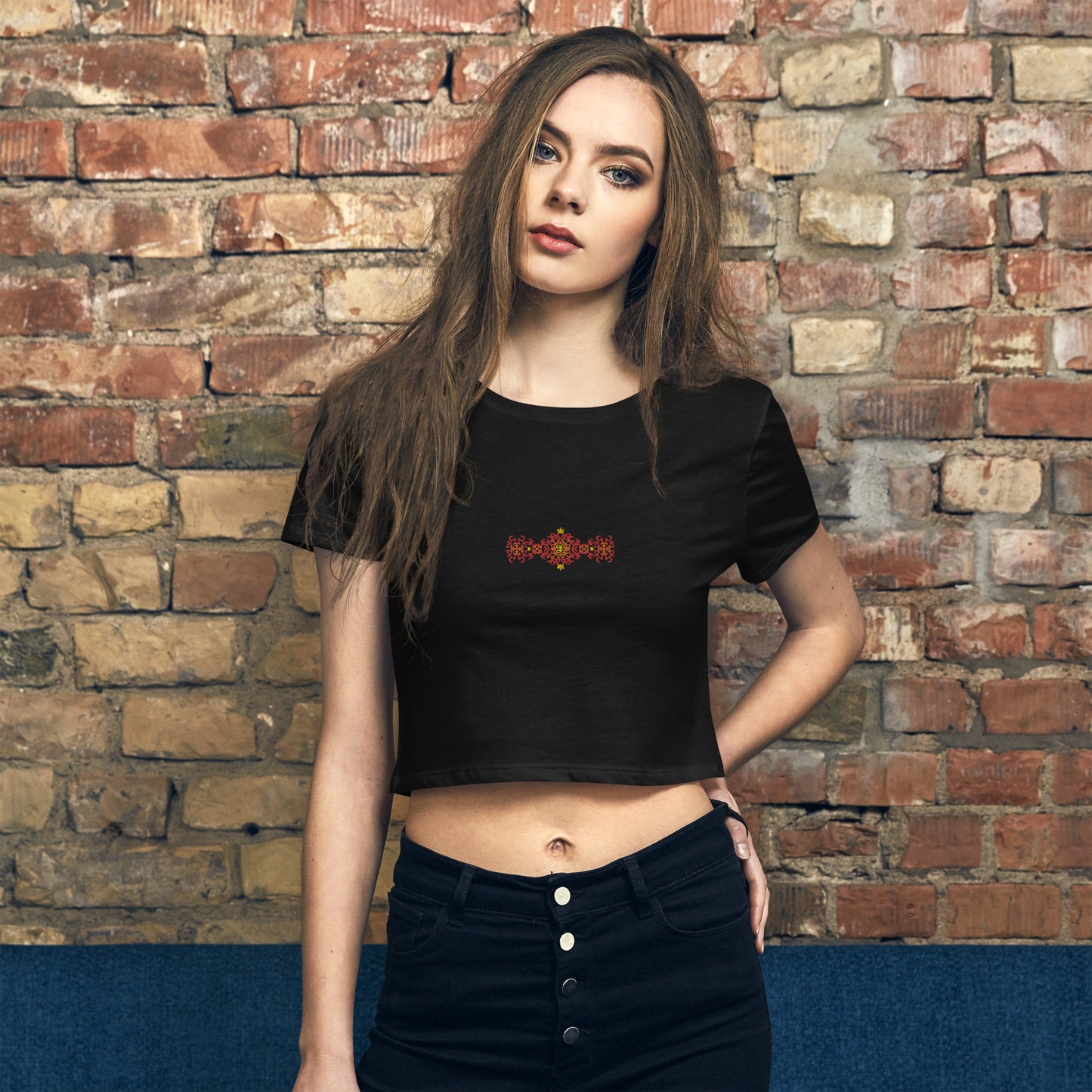 Fuck the Patriarchy Embroidered Women’s Crop Tee