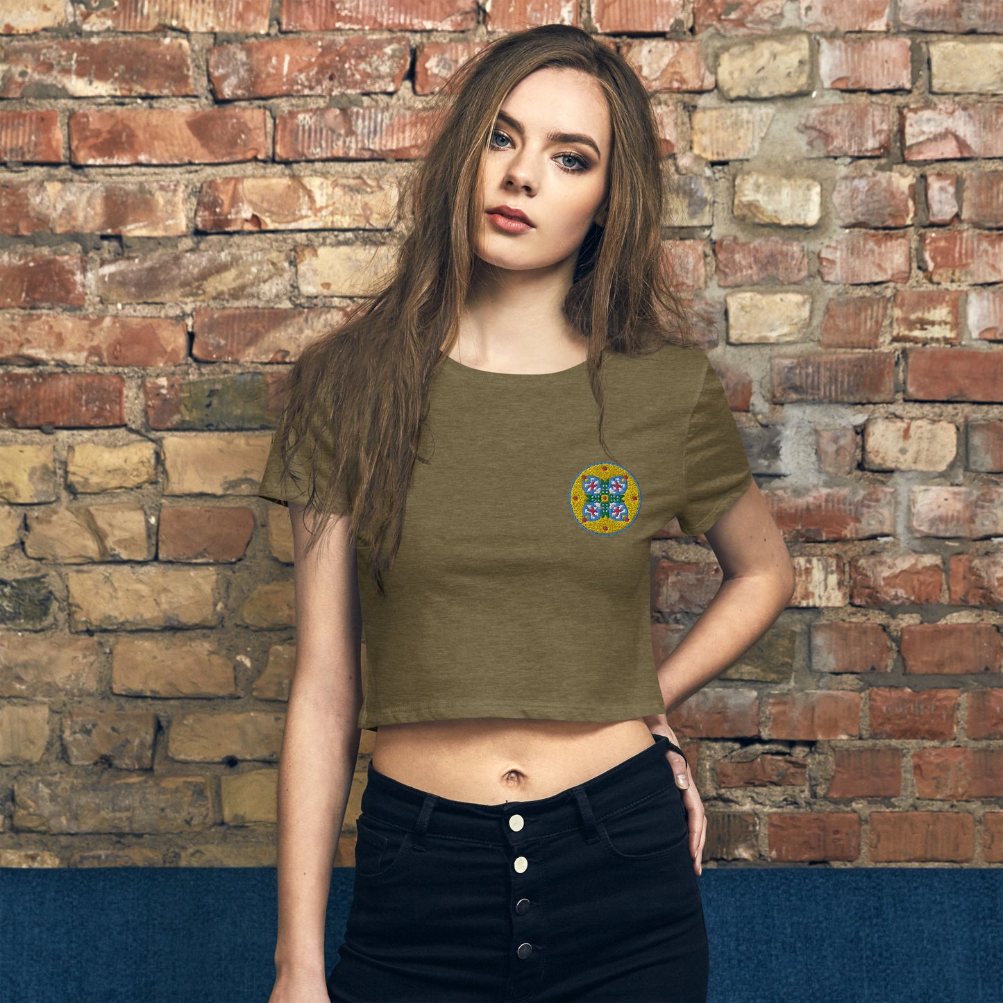 Bakhmut Embroidered Women’s Crop Tee