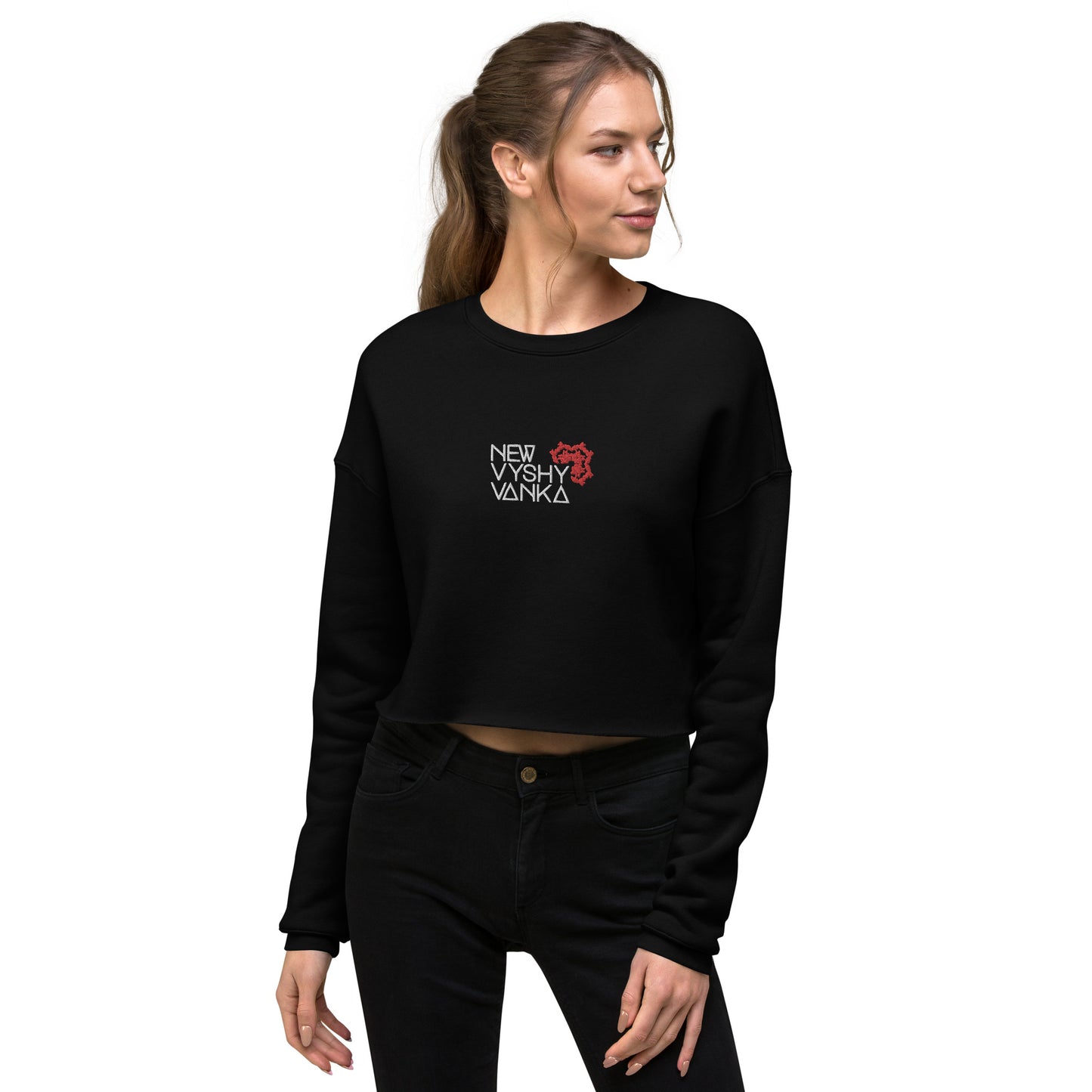 New Vyshyvanka Logo Crop Sweatshirt