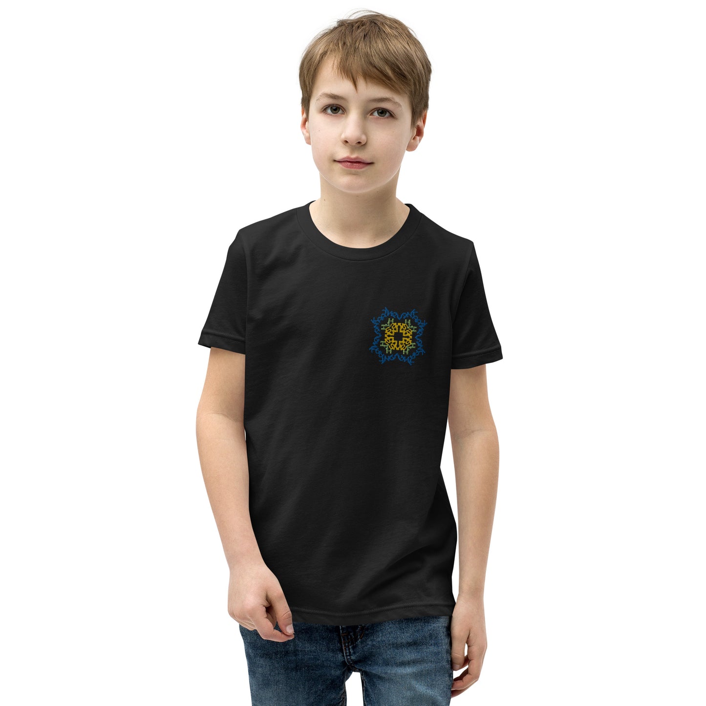 Vyshyvanka Embroidered Youth Short Sleeve T-Shirt